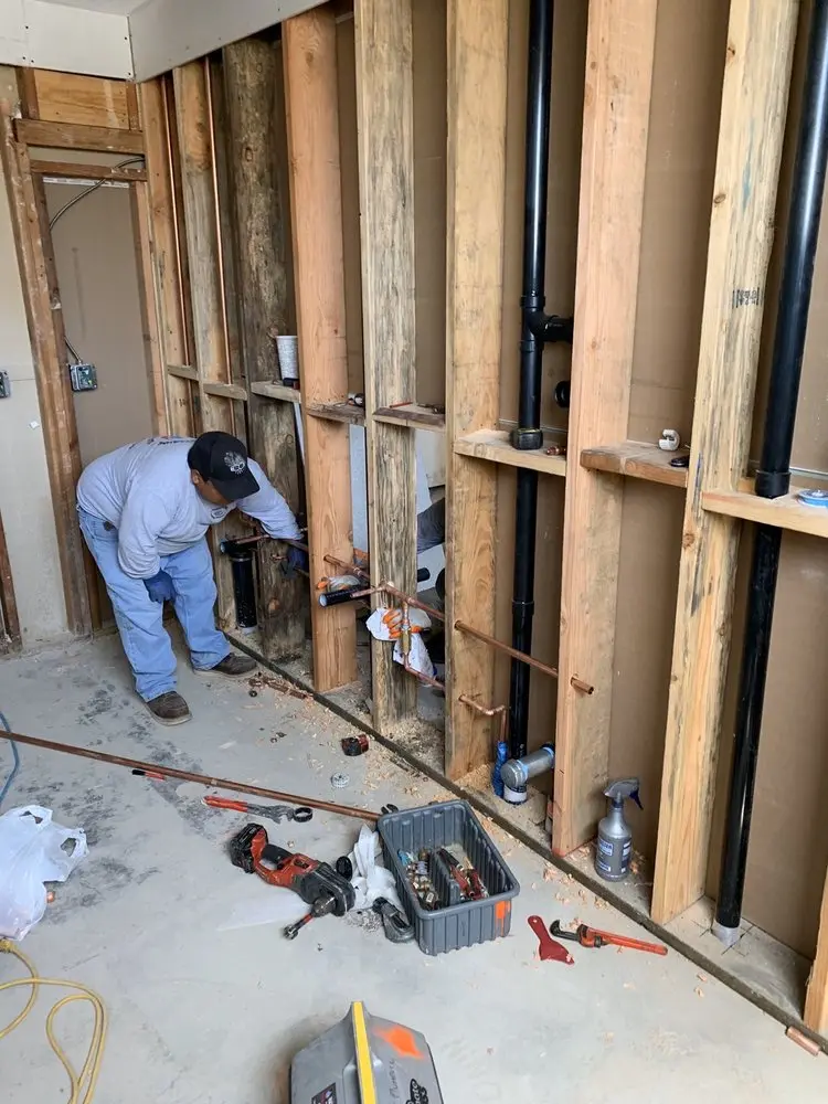 Commercial rough-in plumbing for Water Heater Replacement in Matthews